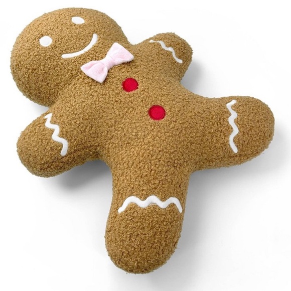 Gingerbread man pillow and gingerbread house pillow bundle NEW Christmas decor - Picture 7 of 7